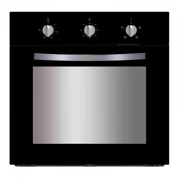 SIA FSO59BL Single Electric Built In Fan Oven In Black