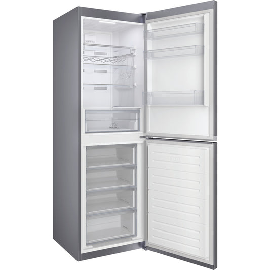 Hotpoint HBTNF60182XUK 60cm 50/50 INOX fridge freezer: frost free