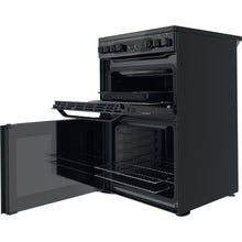 Load image into Gallery viewer, Hotpoint HDM67V92HCB/UK 60cm Electric Double cooker - Black
