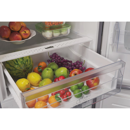Hotpoint HBTNF60182XUK 60cm 50/50 INOX fridge freezer: frost free