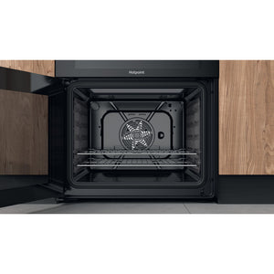 Hotpoint HDM67V92HCB/UK 60cm Electric Double cooker - Black