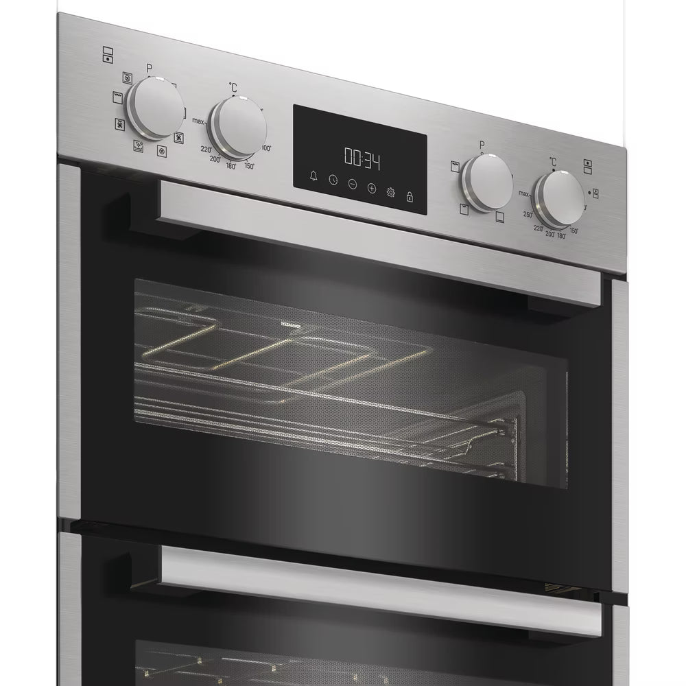 Hotpoint DIH82D1IX Built In Double Fan Oven with Telescopic Shelf