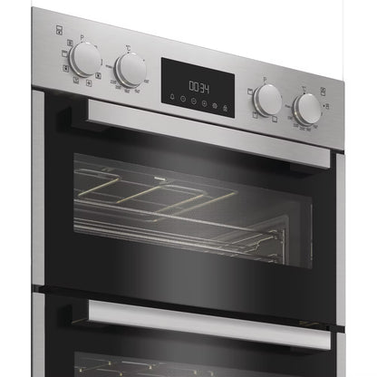 Hotpoint DIH82D1IX Built In Double Fan Oven with Telescopic Shelf