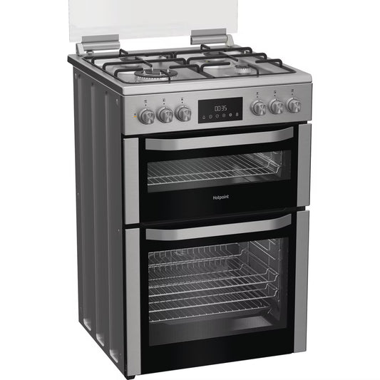 Dual Fuel Double Cooker 60CM - 75L / 38L with Glass Lid