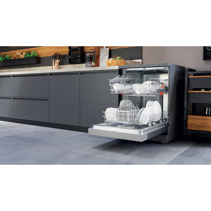 Hotpoint H2F HL626 X UK Freestanding 14 Place Settings Dishwasher