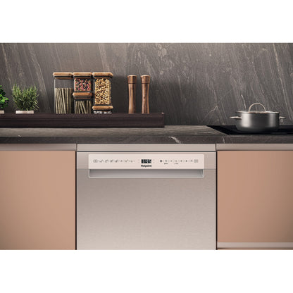 Hotpoint H7FHS41X 15 Place dishwasher: full size, inox