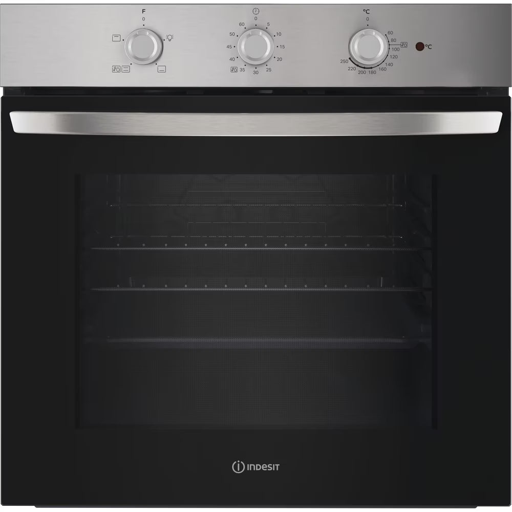 IO232HXUK - Single Static Oven - Eco Cleaning - 71L With 3 Dial With Timer And A Energy In Stainless Steel