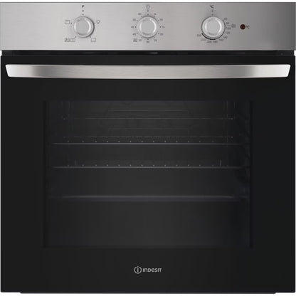 IO232HXUK - Single Static Oven - Eco Cleaning - 71L With 3 Dial With Timer And A Energy In Stainless Steel