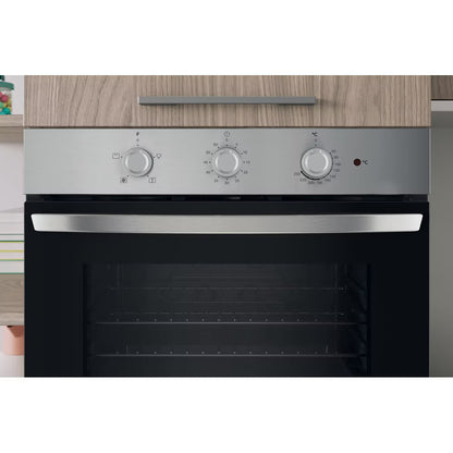IO232HXUK - Single Static Oven - Eco Cleaning - 71L With 3 Dial With Timer And A Energy In Stainless Steel