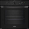 IO232HBUK - Single Static Oven - Eco Cleaning - Static Oven - 71L With 3 Dial With Timer And A Energy In Black