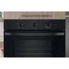 IO232HBUK - Single Static Oven - Eco Cleaning - Static Oven - 71L With 3 Dial With Timer And A Energy In Black