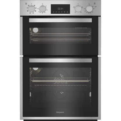 Hotpoint DIH82D1IX Built In Double Fan Oven with Telescopic Shelf