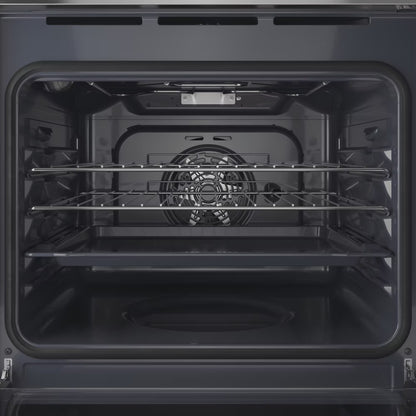 IO233XUK - Single Fan Oven - Enamel Coating - Grill Plus Fan - 66L With 3 Dial With Timer And A Energy In Stainless Steel
