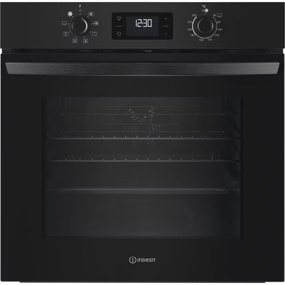 IO253BUK - Turn&Go Single Fan Oven - Enamel Coating - - 66L With 2 Dial, Digital Display Timer And A Energy In Black