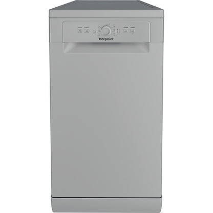 Hotpoint Slimline HF9E 1B19 S UK Freestanding Dishwasher - Silver