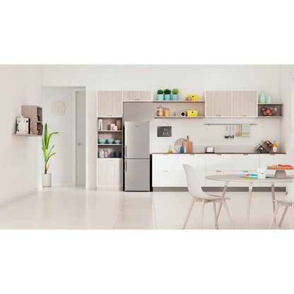 Indesit IB55532SUK 55cm Low Frost Freestanding fridge freezer - Silver