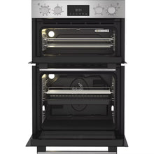 Load image into Gallery viewer, Hotpoint DIH82D1IX Built In Double Fan Oven with Telescopic Shelf
