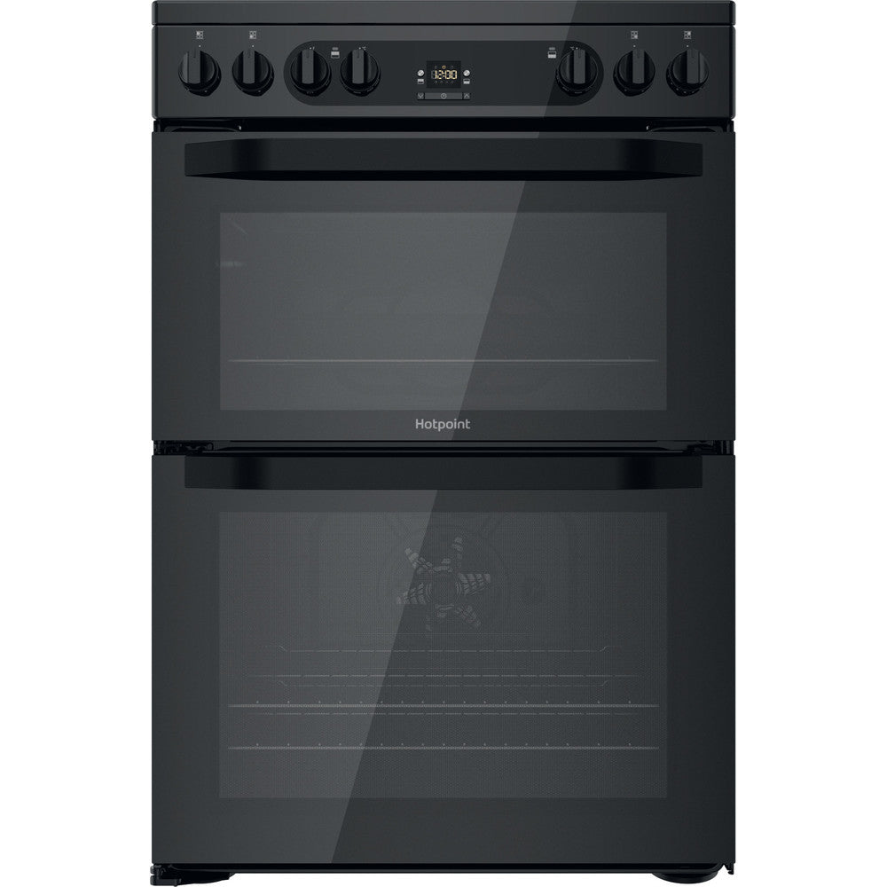 Hotpoint HDM67V92HCB/UK 60cm Electric Double cooker - Black