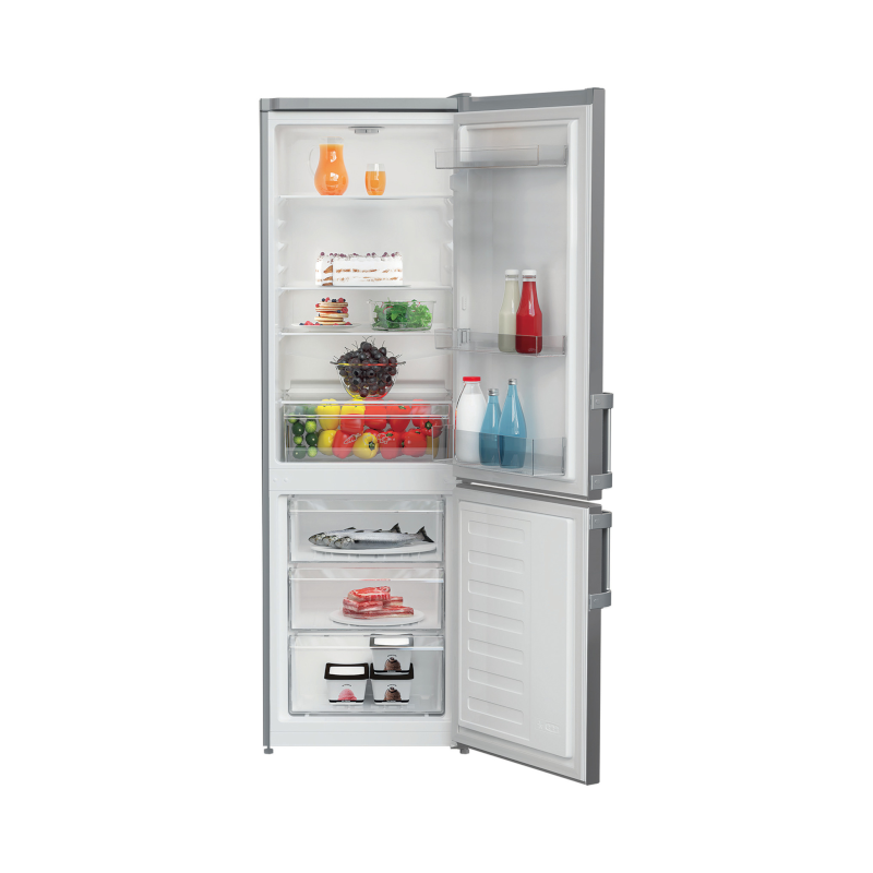 INDESIT - IKNS1261S4UK - Low Frost 60/40 Fridge Freezer - Silver - 54CM - 262L