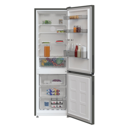 INDESIT - INK21411G4UK - Total No Frost 60/40 Fridge Freezer - Silver - 59.5CM - 301L