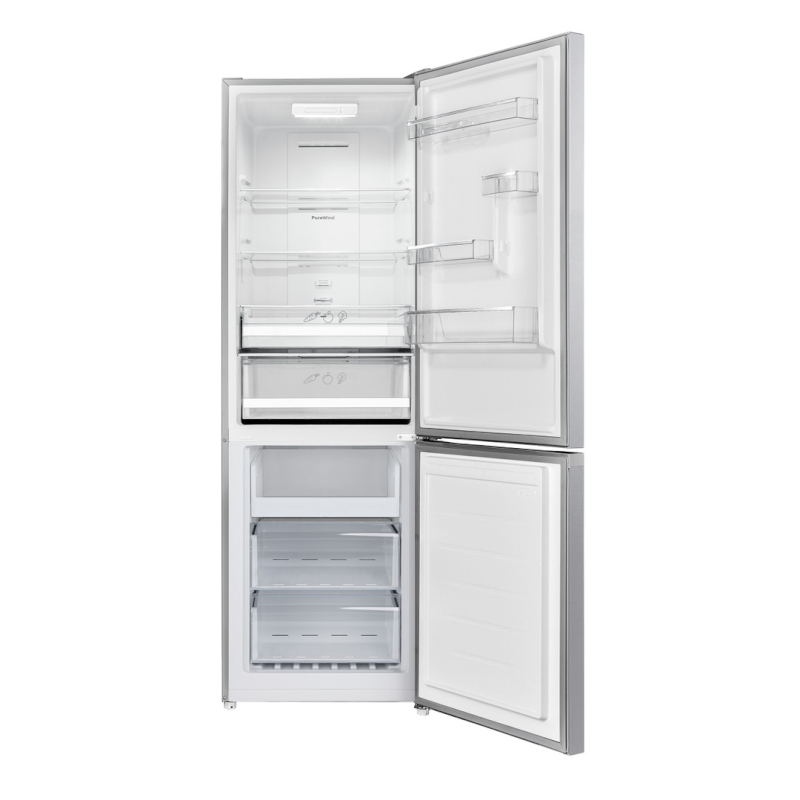 INDESIT - INK25322S4UK - Total No Frost 70/30 Fridge Freezer - Silver - 59.5CM - 322L