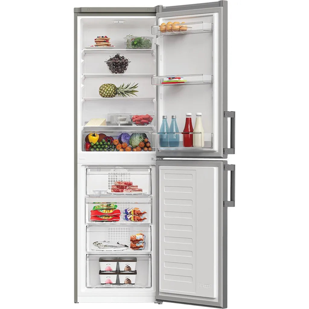 Indesit IKNH1261S4UK Low Frost Fridge Freezer - Silver