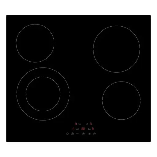 Statesman  60cm 4 Zone Ceramic Hob with Touch Control Black