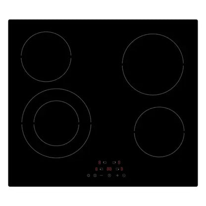 Statesman  60cm 4 Zone Ceramic Hob with Touch Control Black