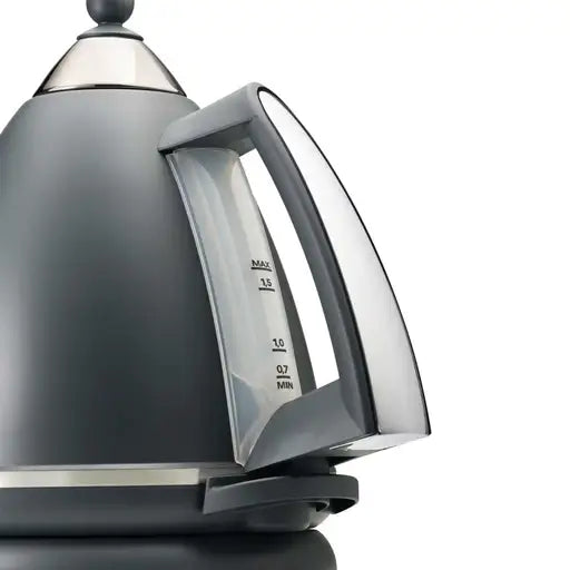 DeLonghi KBX3016GY Argento Flora Tactile Grey Kettle