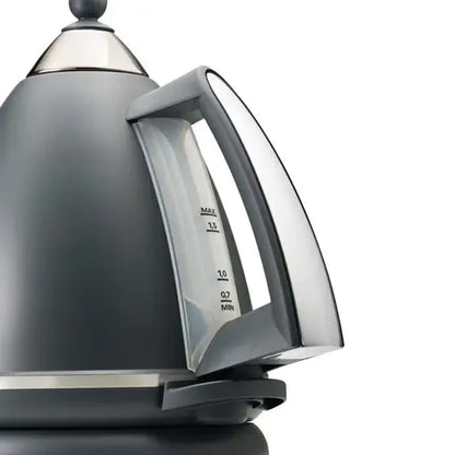 DeLonghi KBX3016GY Argento Flora Tactile Grey Kettle