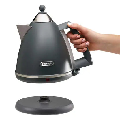 DeLonghi KBX3016GY Argento Flora Tactile Grey Kettle