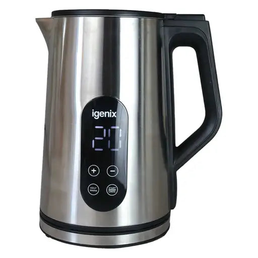 Igenix   IGK01550SS 1.5L Digital Jug Kettle Stainless Steel