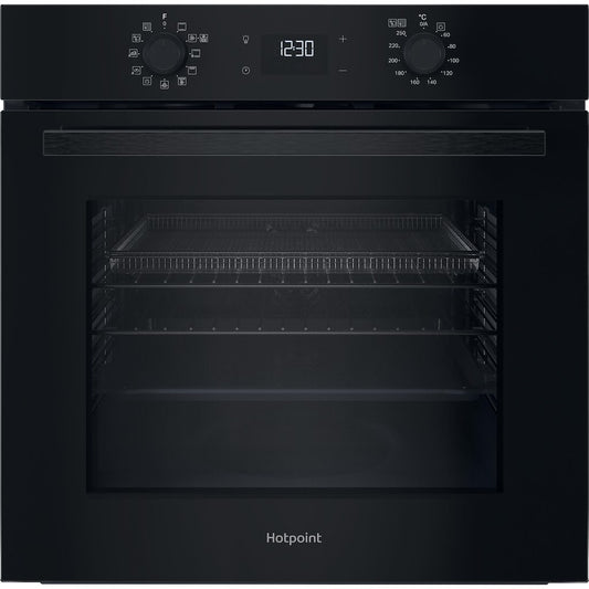 Hotpoint - HO458CFBUK Class 2 Single Fan Oven - Catalytic Liners - Multifunction 8 - 71L - In Black