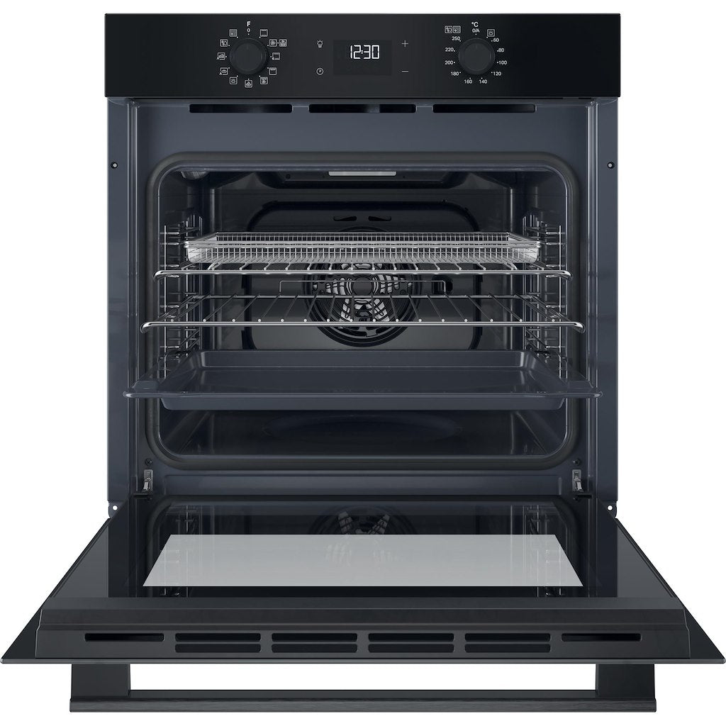 Hotpoint - HO458CFBUK Class 2 Single Fan Oven - Catalytic Liners - Multifunction 8 - 71L - In Black