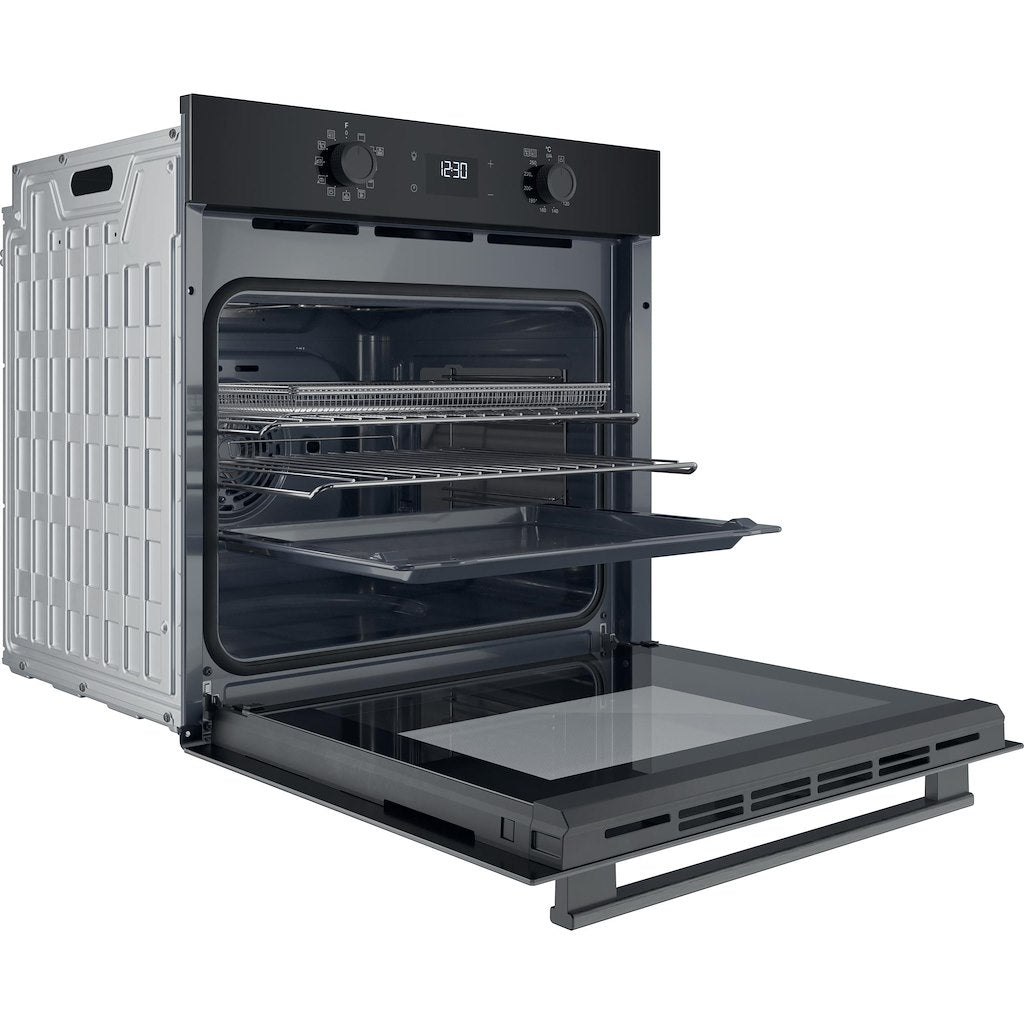 Hotpoint - HO458CFBUK Class 2 Single Fan Oven - Catalytic Liners - Multifunction 8 - 71L - In Black