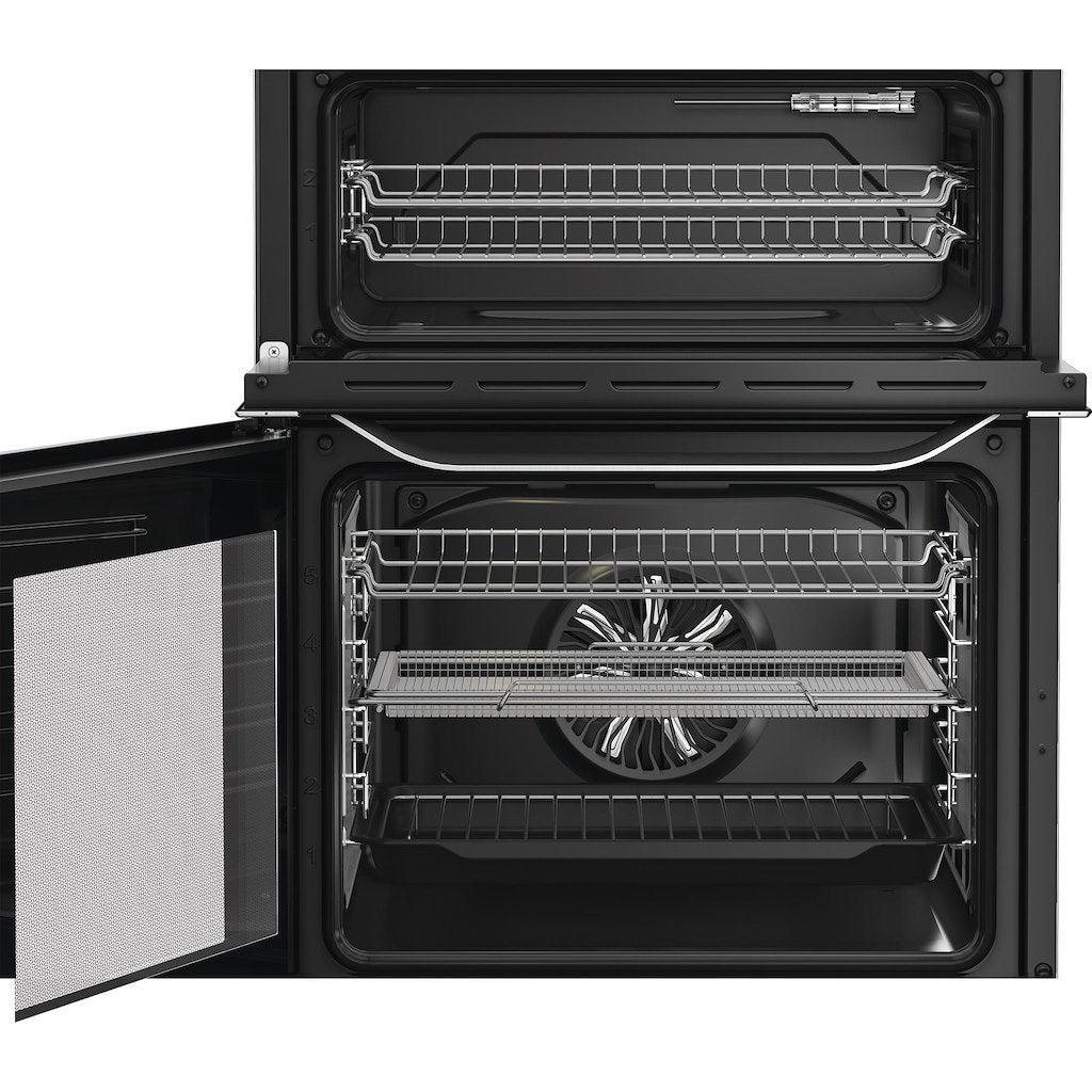 Hotpoint HDE6VDCASX Freestanding 60cm Electric Double Cooker – Inox