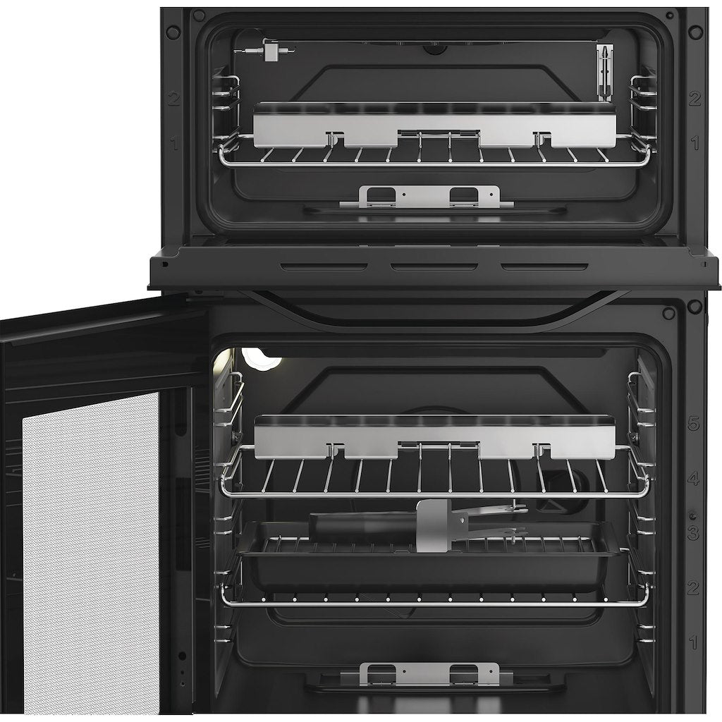 Hotpoint HDG5GCB Freestanding 50cm Gas Double Cooker – Black