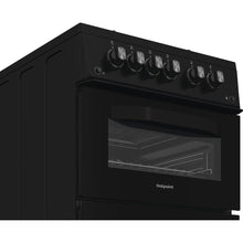 Load image into Gallery viewer, Hotpoint HDG5GCB Freestanding 50cm Gas Double Cooker – Black
