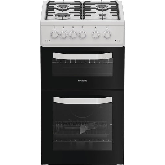 Hotpoint HTG5GCW Freestanding 50cm Gas Cooker – White