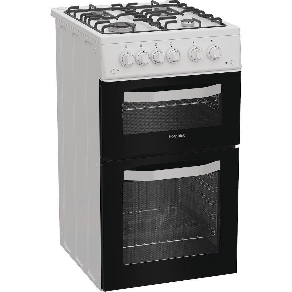 Hotpoint HTG5GCW Freestanding 50cm Gas Cooker – White