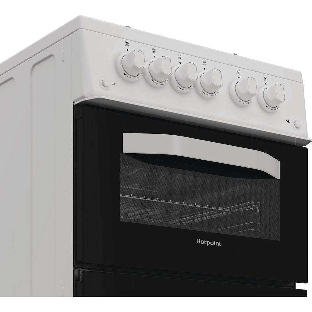 Hotpoint HTG5GCW Freestanding 50cm Gas Cooker – White
