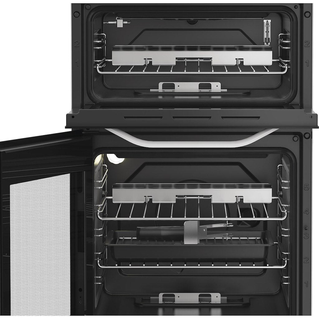 Hotpoint HDG5GCW Freestanding 50cm Gas Double Cooker – White