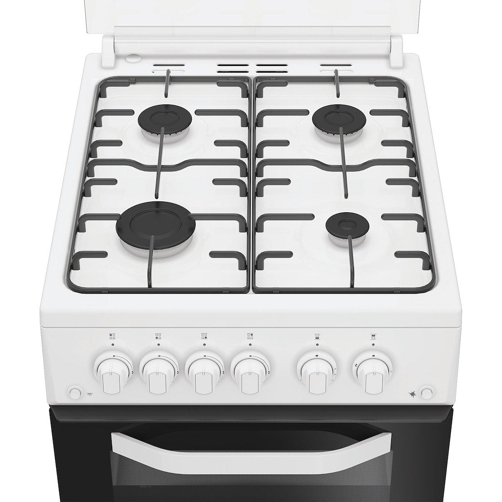 Hotpoint HDG5GCW Freestanding 50cm Gas Double Cooker – White