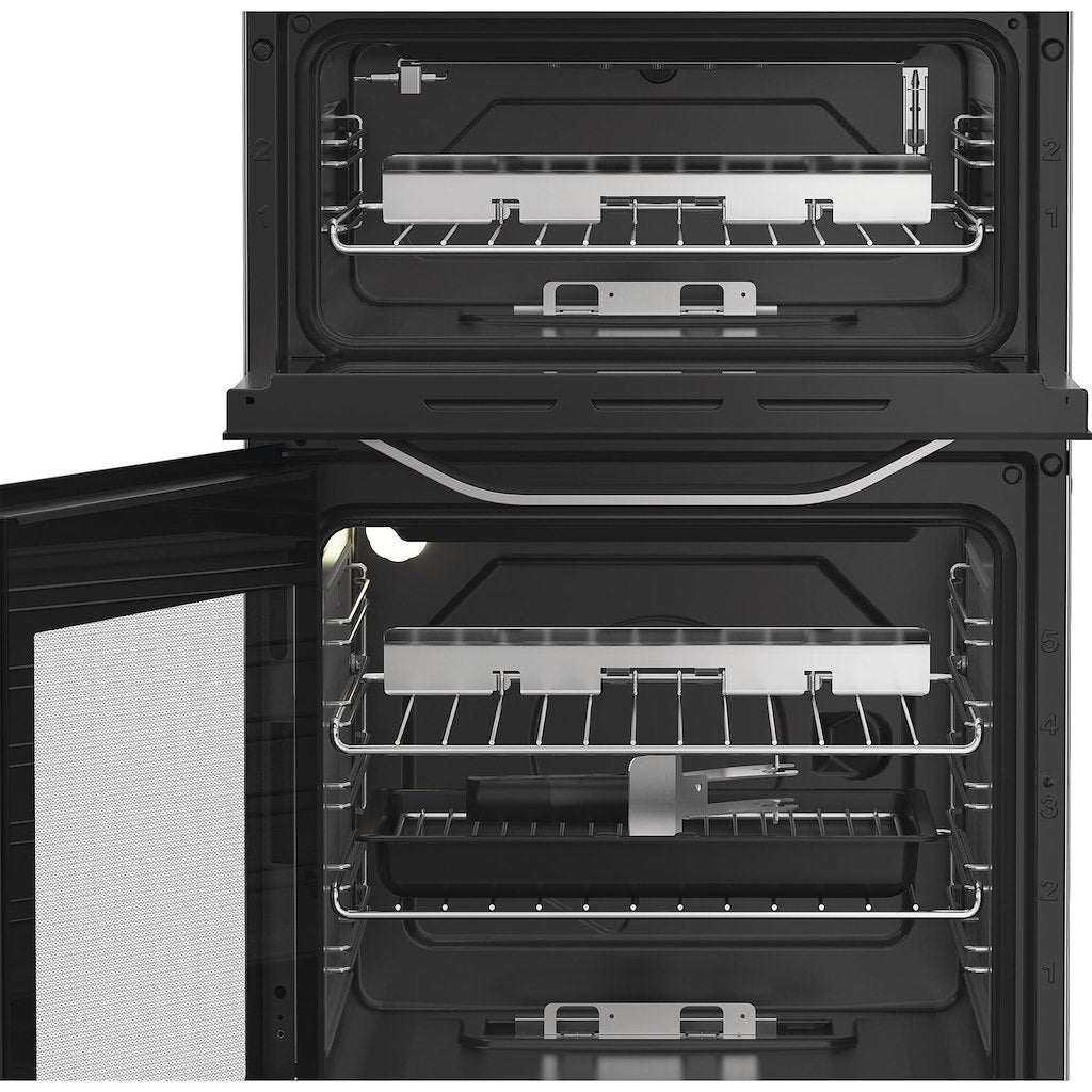 Hotpoint HDG5GCX Freestanding 50cm Gas Double Cooker – Inox