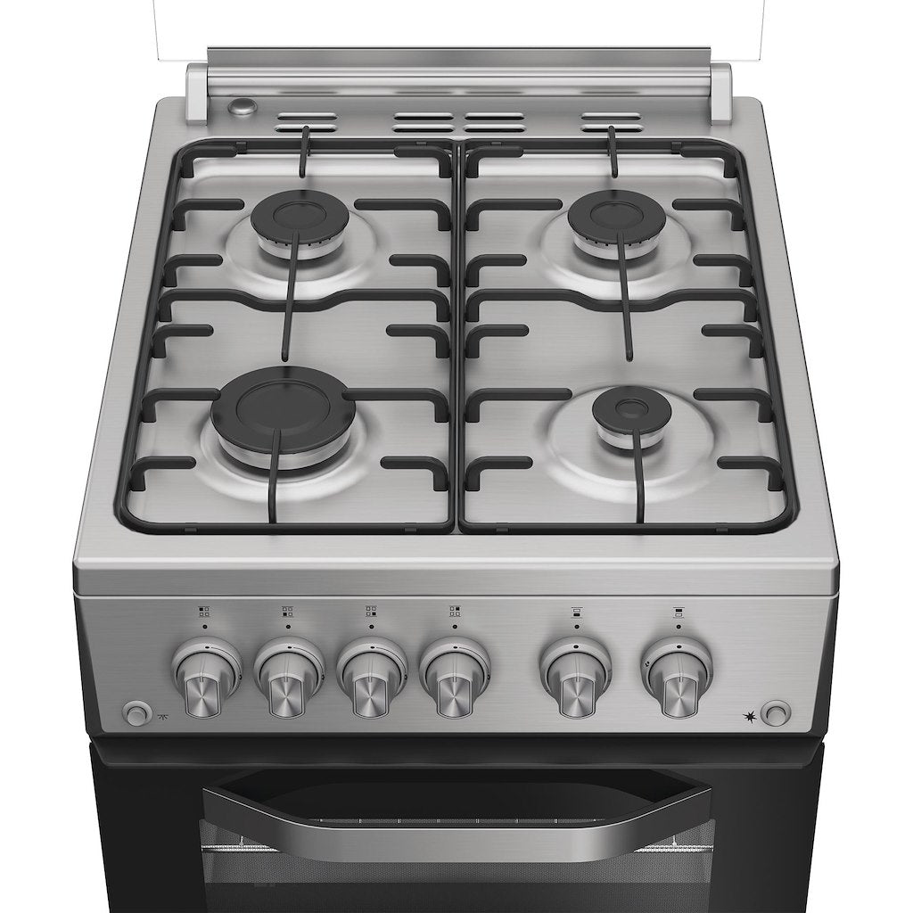 Hotpoint HDG5GCX Freestanding 50cm Gas Double Cooker – Inox