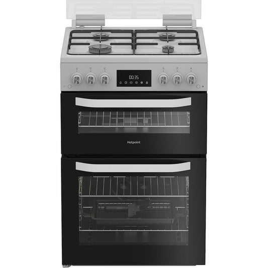 Hotpoint HDG6GDCW Freestanding 60cm Gas Double Cooker – White