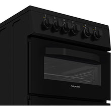Load image into Gallery viewer, Hotpoint HTE5VCB 50cm Electric Cooker with Ceramic Hob – Black
