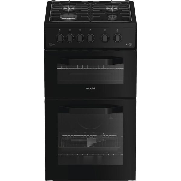 Hotpoint HTG5GCB Freestanding 50cm Gas Cooker – Black