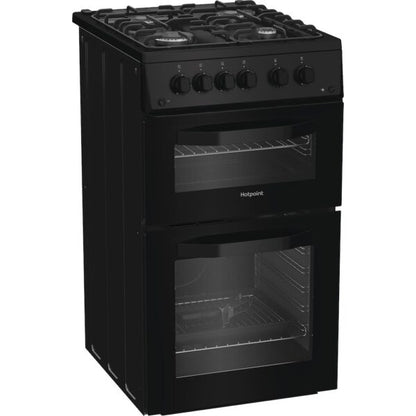 Hotpoint HTG5GCB Freestanding 50cm Gas Cooker – Black