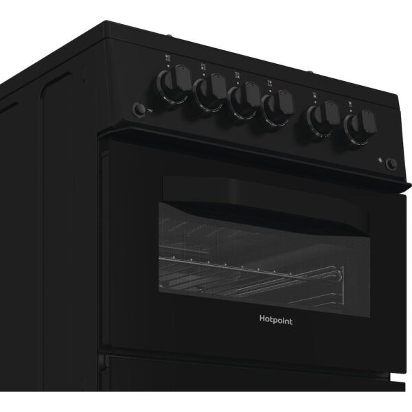 Hotpoint HTG5GCB Freestanding 50cm Gas Cooker – Black